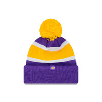 New Era Los Angeles Lakers Beanie Purple/Yellow OSFM