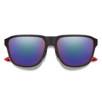 Smith Embark H1T DF 58 Matte Red Pattern / Violet Mirror Polarised Lenses