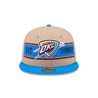 New Era Oklahoma City Thunder 9Fifty Draft 2024 Camel Khaki OSFM