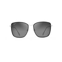 Maui Jim Tiger Lily GS561-02 Gloss Black with Silver / Neutral Grey Polarised Lenses