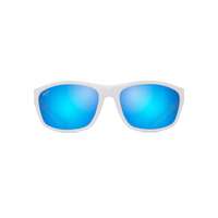 Maui Jim Nuu Landing B869-05 White w Navy Rubber / Blue Hawaii Polarised Lenses