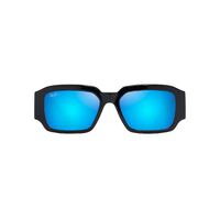 Maui Jim Kupale B639-02 Shiny Black / Blue Hawaii Polarised Lenses