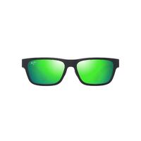 Maui Jim Keola GM628-02 Matte Black / MauiGreen Polarised Lenses