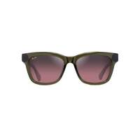 Maui Jim Hanohano RS644-15 Shiny Transparent Green / Maui Rose Polarised Lenses