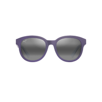 Maui Jim Ihupani Asian Fit 658-28 Matte Dark Violet w Purple Int / Neutral Grey Polarised Lenses