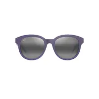 Maui Jim Ihupani Asian Fit 658-28 Matte Dark Violet w Purple Int / Neutral Grey Polarised Lenses