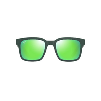 Maui Jim Opiopio Asian Fit GM659-15 Matte Green w Green Grad Int / MauiGreen Polarised Lenses