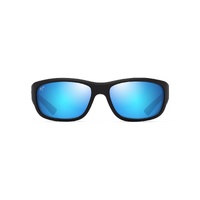 Maui Jim Ma'ukele B682-02A Matte Black w Blue / Blue Hawaii Polarised Lenses