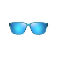 Maui Jim Kuniahi Asian Fit B688-03 Matte Transparent Blue / Blue Hawaii Polarised Lenses