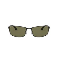 Ray-Ban RB3498 002/9A-61 Black / Green Polarised Lenses