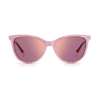 Polaroid PLD Clip-On 6138/CS 35J A2 53 Pink / Gold Mirror Polarised Lenses