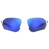 Under Armour UA 0001/G/S 6HT 72 W1 Matte White / Blue Mirror Lenses