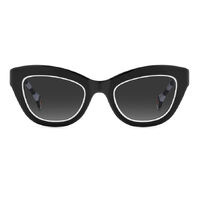 Carolina Herrera HER 0086/S 80S 9O 51 Black White / Dark Grey Gradient Lenses