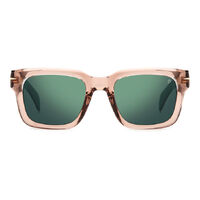 David Beckham DB 7100/S ASA MT 52 Transparent Pink Brown / Green Mirror Lenses