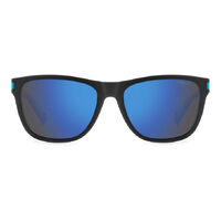 Polaroid PLD 2138/S 0VK 5X 56 Matte Black Blue / Blue Mirror Polarised Lenses