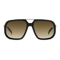 David Beckham DB 7101/S 2M2 HA 57 Black Gold / Brown Gradient Lenses