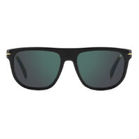 David Beckham DB 7111/S WR7 MT 56 Black Havana / Green Mirror Lenses