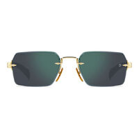 David Beckham DB 7109/S 06J MT 56 Gold Havana / Green Mirror Lenses