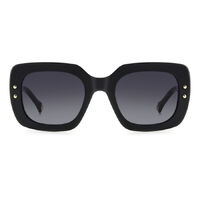 Carolina Herrera HER 0186/S 80S 9O 52 Black White / Dark Grey Gradient Lenses