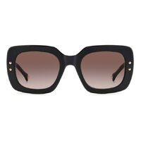 Carolina Herrera HER 0186/S GUU HA 52 Black Burgundy / Brown Gradient Lenses