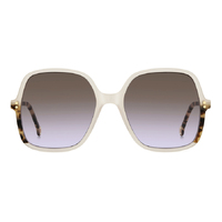 Carolina Herrera HER 0244/S SZJ QR 56 Ivory / Brown Violet Gradient Lenses