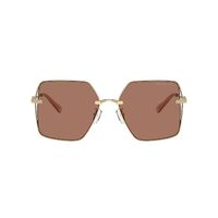 Michael Kors Sanya MK1157D 101403-58 Shiny Light Gold / Light Brown Lenses