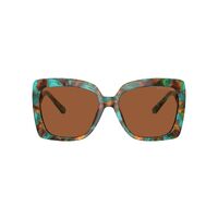 Michael Kors Nice MK2213 400073-57 Teal Graphic Tortoise / Amber Lenses