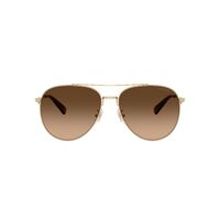 Coach CW193 HC7169 900574-57 Shiny Light Gold / Brown Gradient Lenses