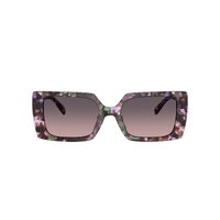 Coach CW224 HC8409U 584346-53 Amethyst Pearl Tortoise / Smoke Purple Gradient Lenses