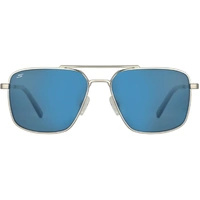 Serengeti Aitkin SS554003 Shiny Silver / Petrol Blue Mirror Polarised Photochromic Lenses