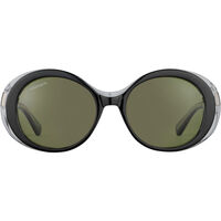 Serengeti Bacall SS541001 Shiny Black Transparent Layer / 555nm Polarised Photochromic Lenses