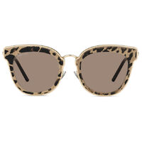 Jimmy Choo NILE/S XMG 2M 63 Gold Black Animal / Brown Lenses