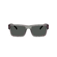 Arnette Omgee AN4344 296987-54 Matte Transparent Grey w Pink Splatter / Dark Grey Lenses