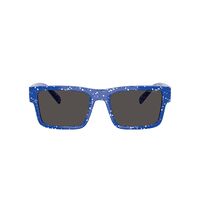 Arnette Omgee AN4344 297087-54 Royal Blue w White Splatter / Dark Grey Lenses