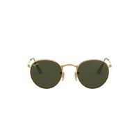 Ray-Ban RB3447 001-53 Round Metal Polished Gold / Green Classic G-15 Lenses