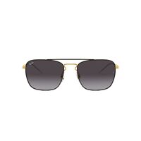 Ray-Ban RB3588 90548G-55 Black On Gold / Grey Gradient Lenses