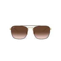 Ray-Ban RB3588 905513-55 Brown On Gold / Brown Gradient Dark Brown Lenses