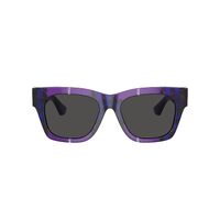 Burberry BE4424 411387-52 Check Violet / Dark Grey Lenses