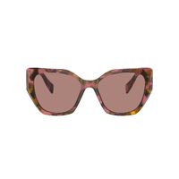 Prada PR19ZS 18N10D-55 Tortoise Cognac Begonia / Light Brown Lenses