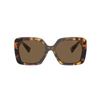 Miu Miu MU10YS VAU06B-56 Honey Havana / Dark Brown Lenses