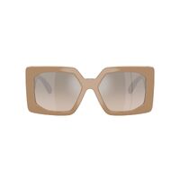 Versace VE4478U 549961-55 Beige / Brown Gradient w Grey Silver Mirror Lenses