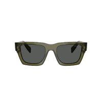 Prada PRA06SF 25A40L-54 Transparent Military / Dark Grey Lenses