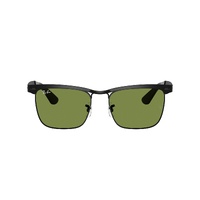 Ray-Ban RB3875 006/4E-56 Wayfarer Deluxe Matte Black / Green Lenses