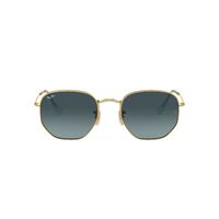 Ray-Ban RB3548N 91233M-51 Hexagonal Gold / Blue Gradient Lenses