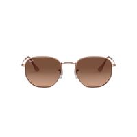 Ray-Ban RB3548N 9069A5-51 Hexagonal Copper / Pink Gradient Brown Lenses