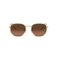 Ray-Ban RB3548N 912443-54 Hexagonal Gold / Brown Grey Gradient Lenses