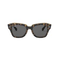 Ray-Ban RB2186 1292B1-49 State Street Havana On Transparent Brown / Dark Grey Lenses