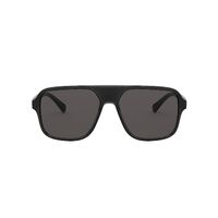 Dolce & Gabbana DG6134 325787-57 Transparent Grey w Black / Dark Grey Lenses