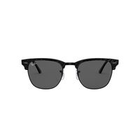 Ray-Ban RB3016 1305B1-51 Clubmaster Wrinkled Black On Black / Dark Grey Lenses