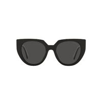 Prada PR14WSF 09Q5S0-53 Black w Talc / Dark Grey Lenses